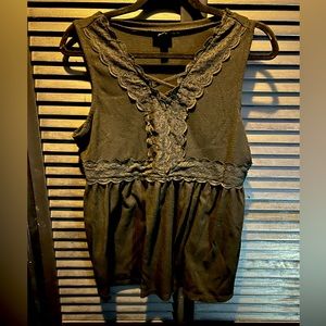 Torrid babydoll jersey texture tank top.